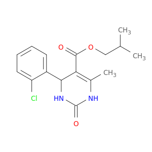 2-methylpropyl 4-(2-chlorophenyl)-6-methyl-2-oxo-3,4-dihydro-1H-pyrimidine-5-carboxylate