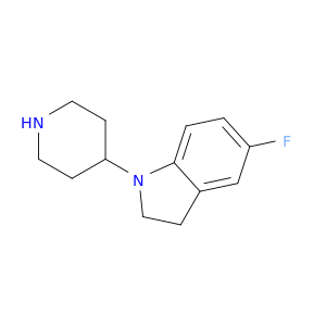 5-fluoro-1-(piperidin-4-yl)-2,3-dihydro-1H-indole
