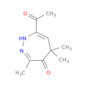 4H-1,2-Diazepin-4-one, 7-acetyl-1,5-dihydro-3,5,5-trimethyl-