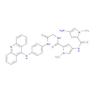 1H-Pyrrole-2-carboxamide,N-[5-[[[2-[[4-(9-acridinylamino)phenyl]amino]-2-oxoethyl]amino]carbonyl]-1-methyl-1H-pyrrol-3-yl]-4-amino-1-methyl-