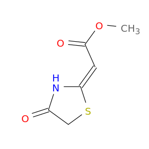 Acetic acid, (4-oxo-2-thiazolidinylidene)-, methyl ester, (E)-