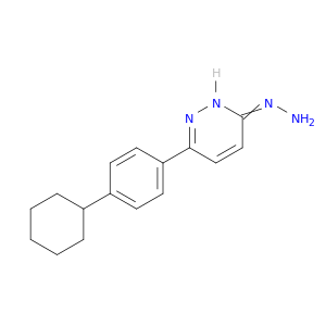3(2H)-Pyridazinone, 6-(4-cyclohexylphenyl)-, hydrazone