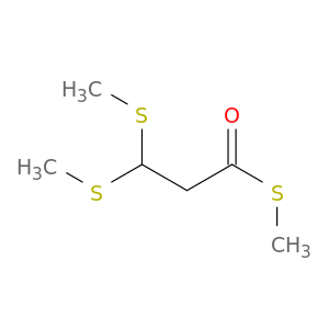 Propanethioic acid, 3,3-bis(methylthio)-, S-methyl ester