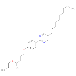Pyrimidine, 5-decyl-2-[4-[(4-propoxypentyl)oxy]phenyl]-