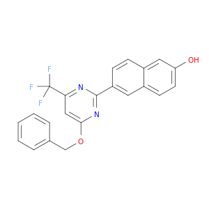 2-Naphthalenol, 6-[4-(phenylmethoxy)-6-(trifluoromethyl)-2-pyrimidinyl]-
