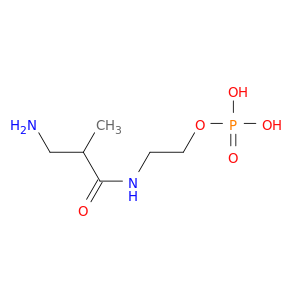 Propanamide, 3-amino-2-methyl-N-(2-(phosphonooxy)ethyl)-