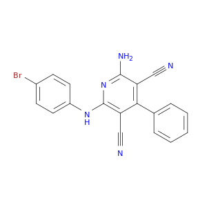 3,5-Pyridinedicarbonitrile, 2-amino-6-[(4-bromophenyl)amino]-4-phenyl-