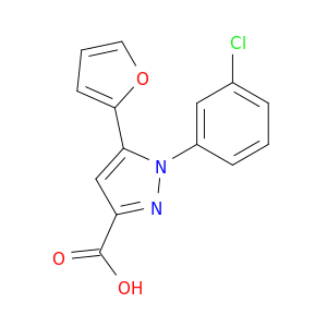 1-(3-Chlorophenyl)-5-(furan-2-yl)-1H-pyrazole-3-carboxylic Acid