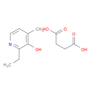 Butanedioic acid, compd. with 2-ethyl-4-methyl-3-pyridinol (1:1)