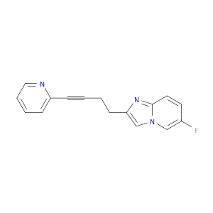 6-氟-2-[4-(2-吡啶基)-3-丁炔-1-基]咪唑并[1,2-a]吡啶