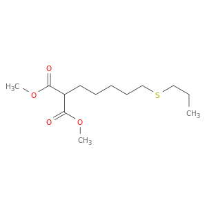 Propanedioic acid, [5-(propylthio)pentyl]-, dimethyl ester