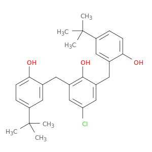 Phenol, 4-chloro-2,6-bis[[5-(1,1-dimethylethyl)-2-hydroxyphenyl]methyl]-