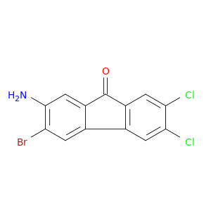 2-amino-3-bromo-6,7-dichloro-9h-fluoren-9-one
