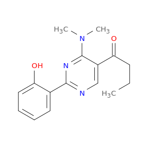 1-Butanone, 1-[4-(dimethylamino)-2-(2-hydroxyphenyl)-5-pyrimidinyl]-