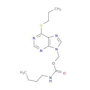 Carbamic acid, butyl-,[6-(propylthio)-9H-purin-9-yl]methyl ester (8CI)