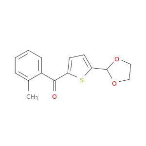 5-(1,3-DIOXOLAN-2-YL)-2-(2-METHYLBENZOYL)THIOPHENE