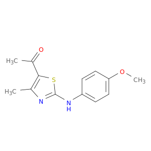 Ethanone, 1-[2-[(4-methoxyphenyl)amino]-4-methyl-5-thiazolyl]-