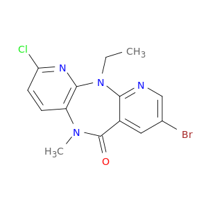 6H-Dipyrido[3,2-b:2',3'-e][1,4]diazepin-6-one,8-bromo-2-chloro-11-ethyl-5,11-dihydro-5-methyl-