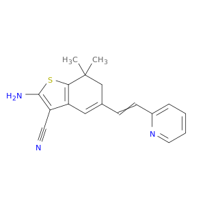 2-Amino-7,7-dimethyl-5-[2-(pyridin-2-yl)ethenyl]-6,7-dihydro-1-benzothiophene-3-carbonitrile