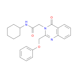 3(4H)-Quinazolineacetamide,N-cyclohexyl-4-oxo-2-(phenoxymethyl)-