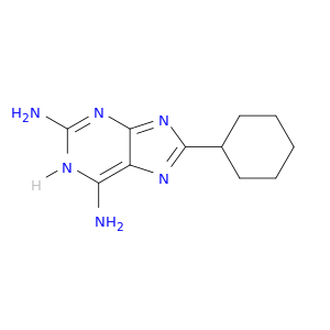 1H-Purine-2,6-diamine, 8-cyclohexyl-