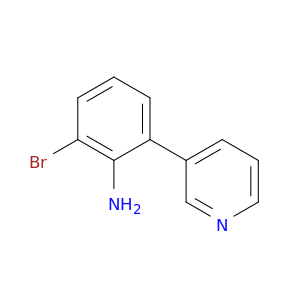 Benzenamine, 2-bromo-6-(3-pyridinyl)-