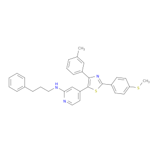 N-[4-[4-(3-METHYLPHENYL)-2-(4-METHYLTHIOPHENYL)-1,3-THIAZOL-5-YL]-2-PYRIDYL]-N-(3-PHENYLPROPYL)AMINE