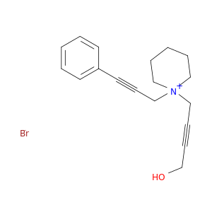 Piperidinium, 1-(4-hydroxy-2-butynyl)-1-(3-phenyl-2-propynyl)-, bromide