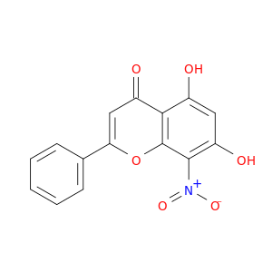 4H-1-Benzopyran-4-one, 5,7-dihydroxy-8-nitro-2-phenyl-