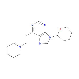 9H-Purine, 6-[2-(1-piperidinyl)ethyl]-9-(tetrahydro-2H-pyran-2-yl)-