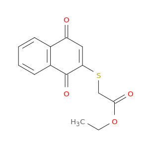 Acetic acid, [(1,4-dihydro-1,4-dioxo-2-naphthalenyl)thio]-, ethyl ester