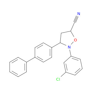5-Isoxazolidinecarbonitrile, 3-[1,1'-biphenyl]-4-yl-2-(3-chlorophenyl)-