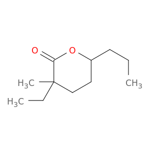 2H-Pyran-2-one, 3-ethyltetrahydro-3-methyl-6-propyl-