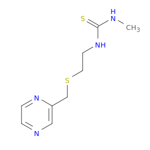 Thiourea, N-methyl-N'-[2-[(pyrazinylmethyl)thio]ethyl]-