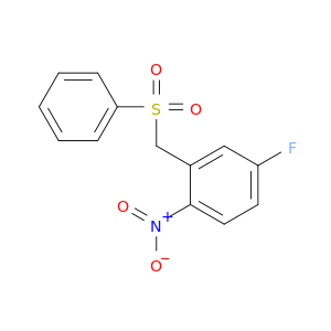 Benzene, 4-fluoro-1-nitro-2-[(phenylsulfonyl)methyl]-