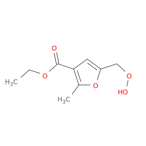3-Furancarboxylic acid, 5-(hydroperoxymethyl)-2-methyl-, ethyl ester