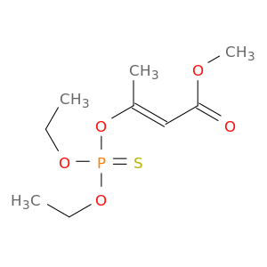 2-Butenoic acid, 3-[(diethoxyphosphinothioyl)oxy]-, methyl ester, (E)-