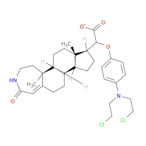 (5ar,5bs,7as,8s,10as,10br)-5a,7a-dimethyl-2-oxo-2,3,4,5,5a,5b,6,7,7a,8,9,10,10a,10b,11,12-hexadecahydrocyclopenta[5,6]naphtho[1,2-d]azepin-8-yl{4-[bis(2-chloroethyl)amino]phenoxy}acetate