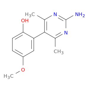 Phenol, 2-(2-amino-4,6-dimethyl-5-pyrimidinyl)-4-methoxy-