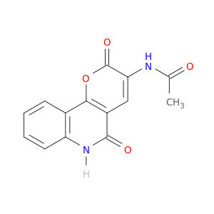 Acetamide, N-(5,6-dihydro-2,5-dioxo-2H-pyrano[3,2-c]quinolin-3-yl)-