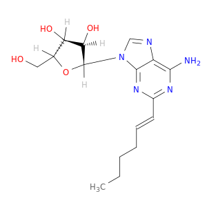Adenosine, 2-[(1E)-1-hexenyl]-