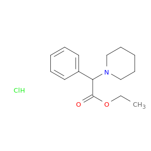 1-Piperidineaceticacid, a-phenyl-, ethyl ester,hydrochloride (1:1)