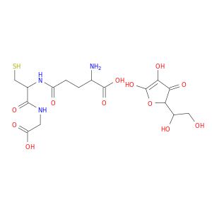 2-amino-4-[[1-(carboxymethylcarbamoyl)-2-sulfanyl-ethyl]carbamoyl]butanoic acid; 2-(1,2-dihydroxyethyl)-4,5-dihydroxy-furan-3-one
