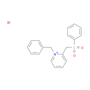 1-BENZYL-2-(PHENYLSULFONYLMETHYL)PYRIDINIUM BROMIDE