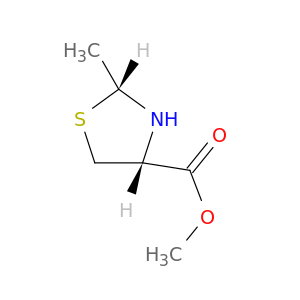 4-Thiazolidinecarboxylic acid, 2-methyl-, methyl ester, (2R,4R)-