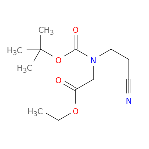 Glycine, N-(2-cyanoethyl)-N-[(1,1-dimethylethoxy)carbonyl]-, ethyl ester