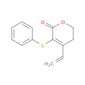 2H-Pyran-2-one, 4-ethenyl-5,6-dihydro-3-(phenylthio)-
