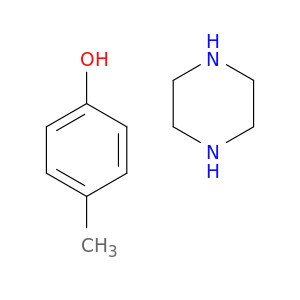 Phenol, 4-methyl-, compd. with piperazine (1:1)