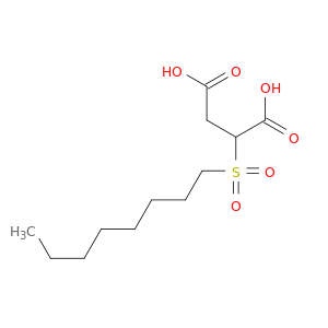 Butanedioic acid, (octylsulfonyl)-