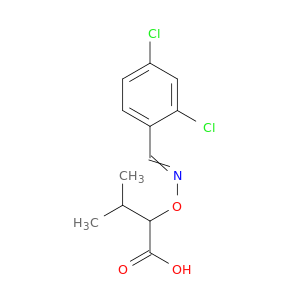 Butanoic acid, 2-[[[(2,4-dichlorophenyl)methylene]amino]oxy]-3-methyl-